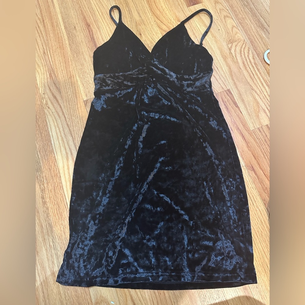 Intimately Free People Black Velvet Dress